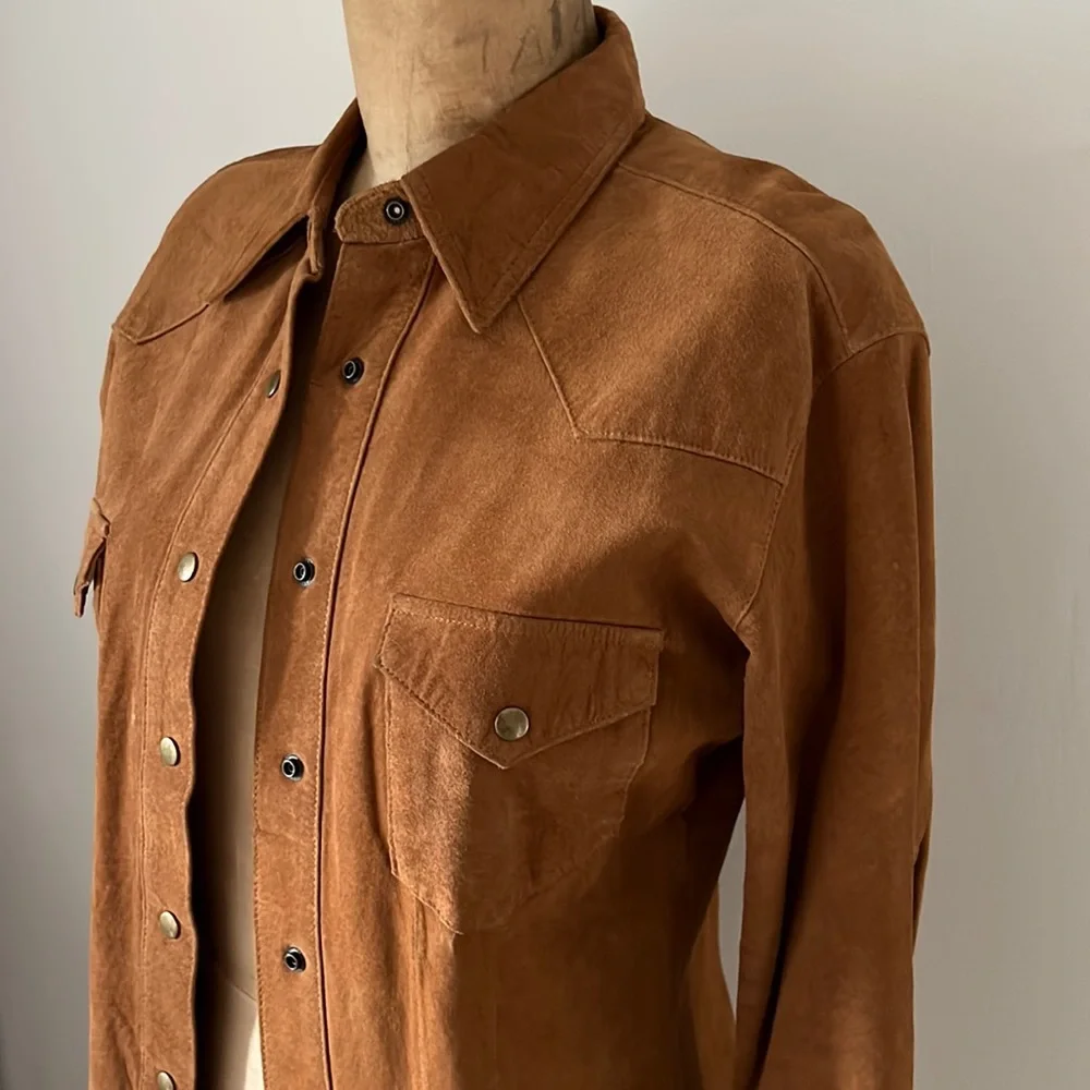 Vintage 1980’s Leather Shirt/Jacket - Picture 10 of 16